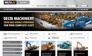 Detail van de Drupal website Delta Machinery