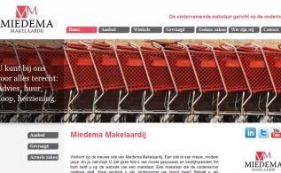 Detail van de Drupal website van Miedema Makelaardij