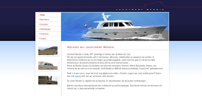 Detail van de website Bendie