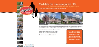Detail van de Drupal website van De nieuwe jaren 30 Arnhem