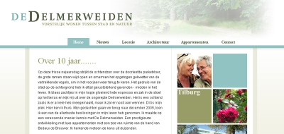 Detail van de website De Delmerweiden
