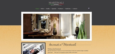 Detail van de website Martinali