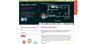 Detail van de Drupal website Mijn Huislabel
