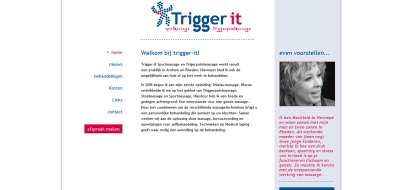 Detail van de Drupal website Trigger it