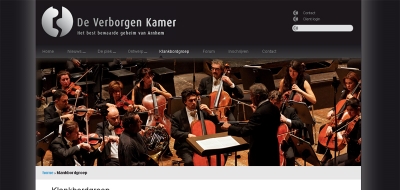 Detail van de website De Verborgen Kamer