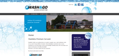 Detail van de Drupal website Wash & Go