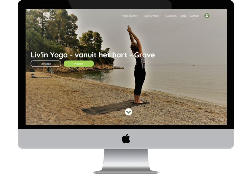 Scherm Livinyoga compubase