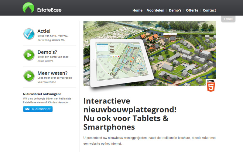 Estatebase 2.0 de interactieve plattegrond