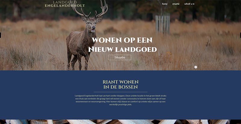 Screenshot Landgoed Engelanderholt Drupal Compubase