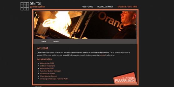 Detail van de website Den Tol