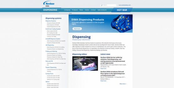 Screenshot Drupal website Dima Group Compubase