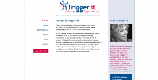 Detail van de Drupal website Trigger it